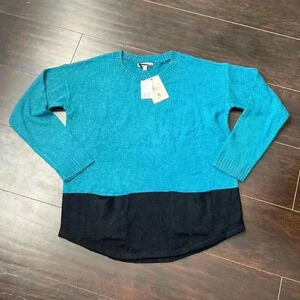 ✨🆕bass & Co🆕✨ | Teal And  Black Knit Sweater